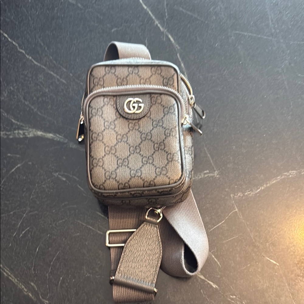 Gucci Beige Monogram Mini Bag